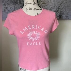 American Eagle Outfitters Pink Tee XS